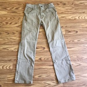 Size 16 reg. Tan Wrangler jeans
